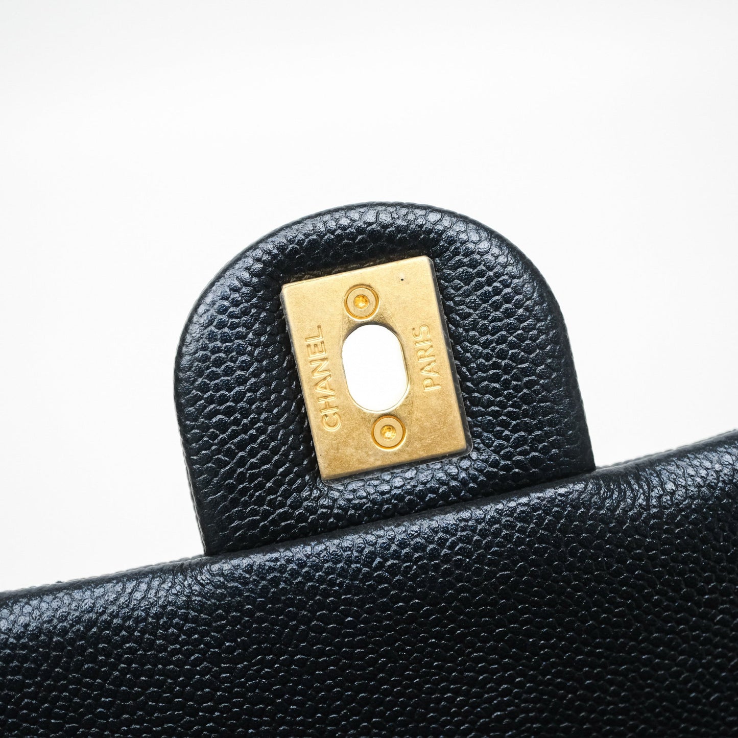 Chanel Quilted My Perfect Mini Iridescent Dark Navy Caviar Aged Gold Hardware 21K