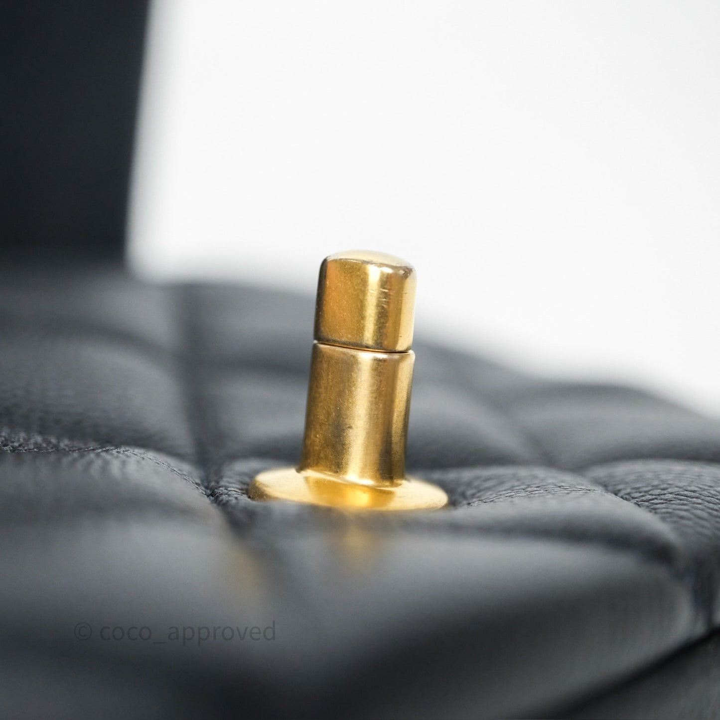 Chanel Quilted My Perfect Mini Iridescent Dark Navy Caviar Aged Gold Hardware 21K