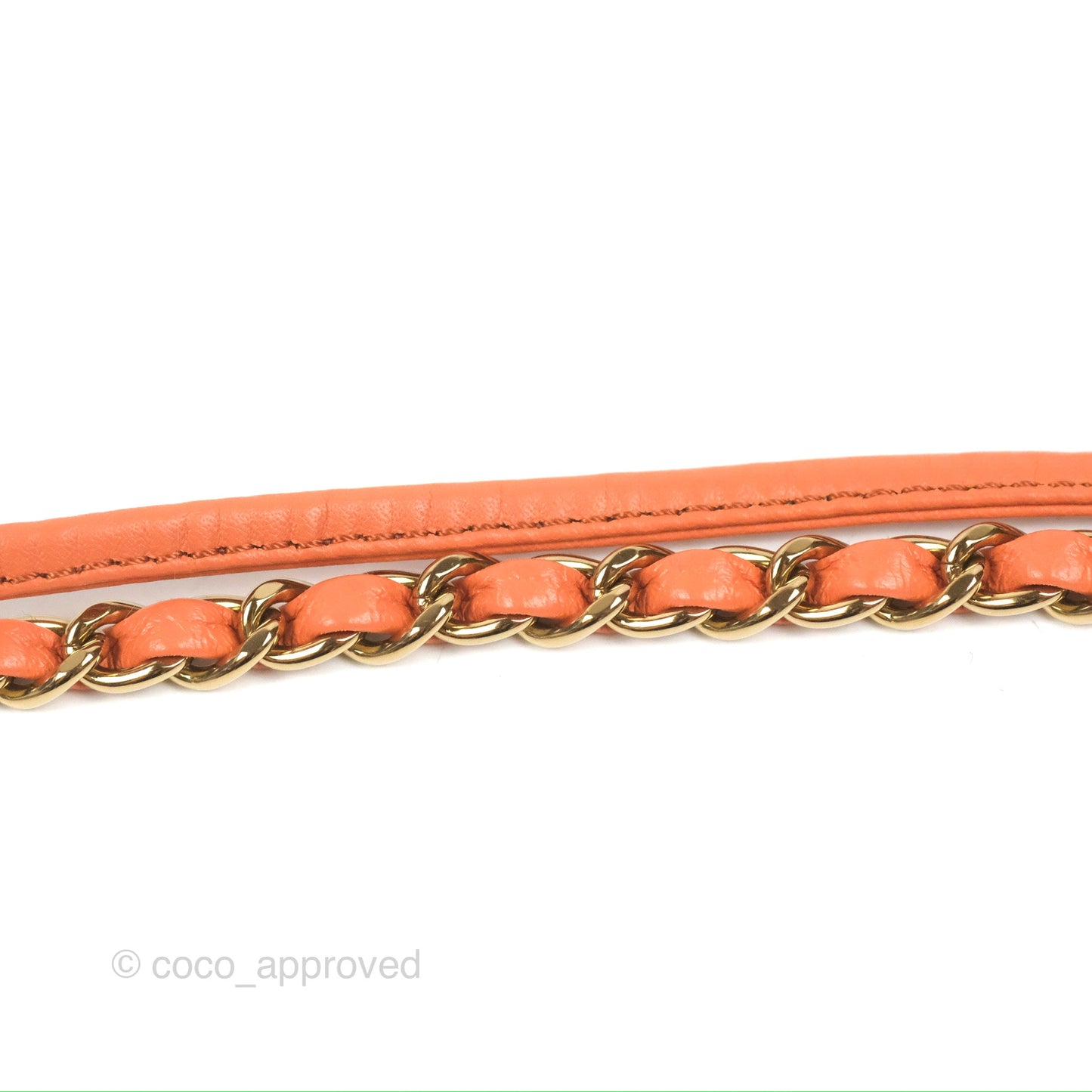 Chanel 31 Mini Salmon Orange Aged Calfskin Gold Hardware