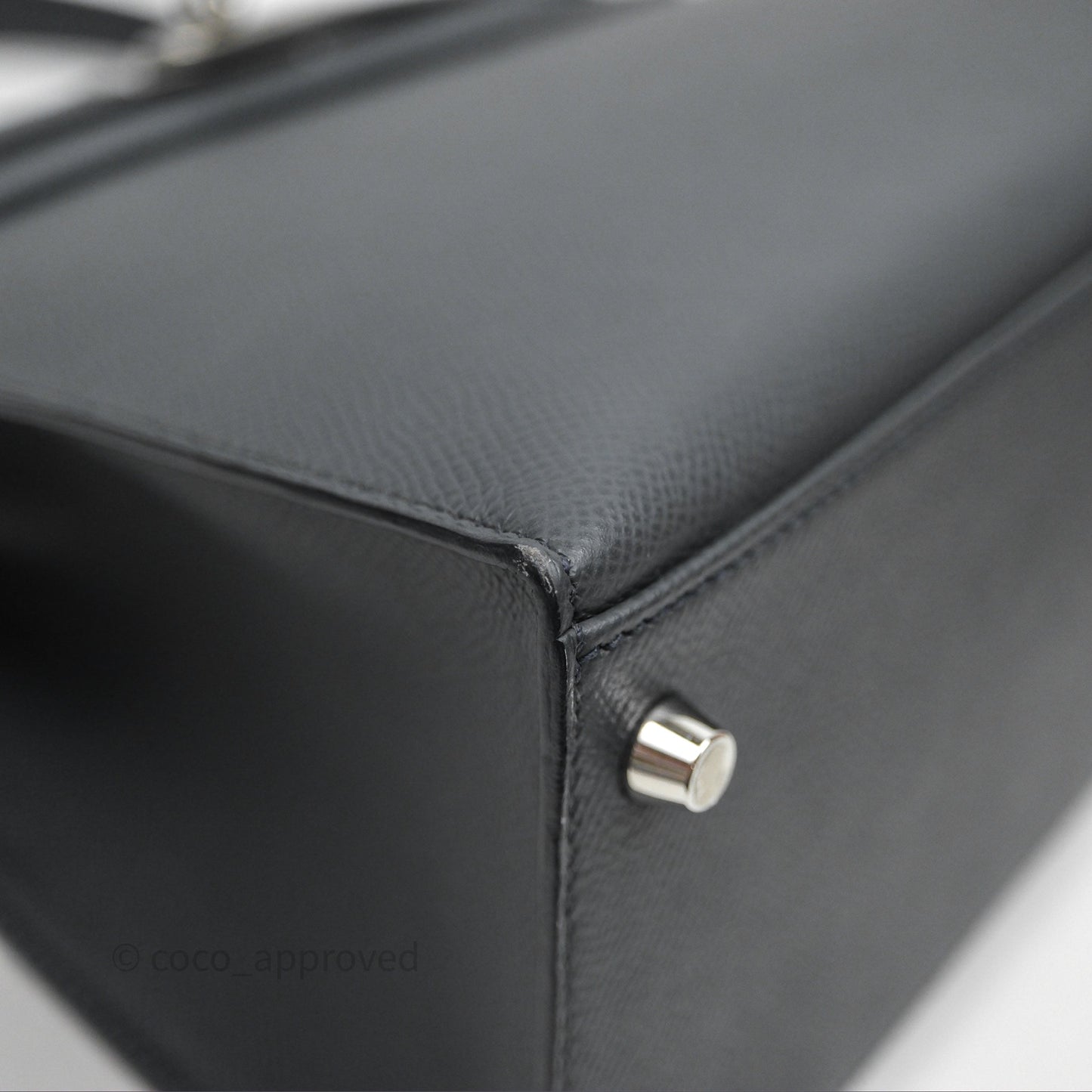Hermès Kelly II 28 Veau Espom Gris Misty H0 Sellier Palladium Hardware