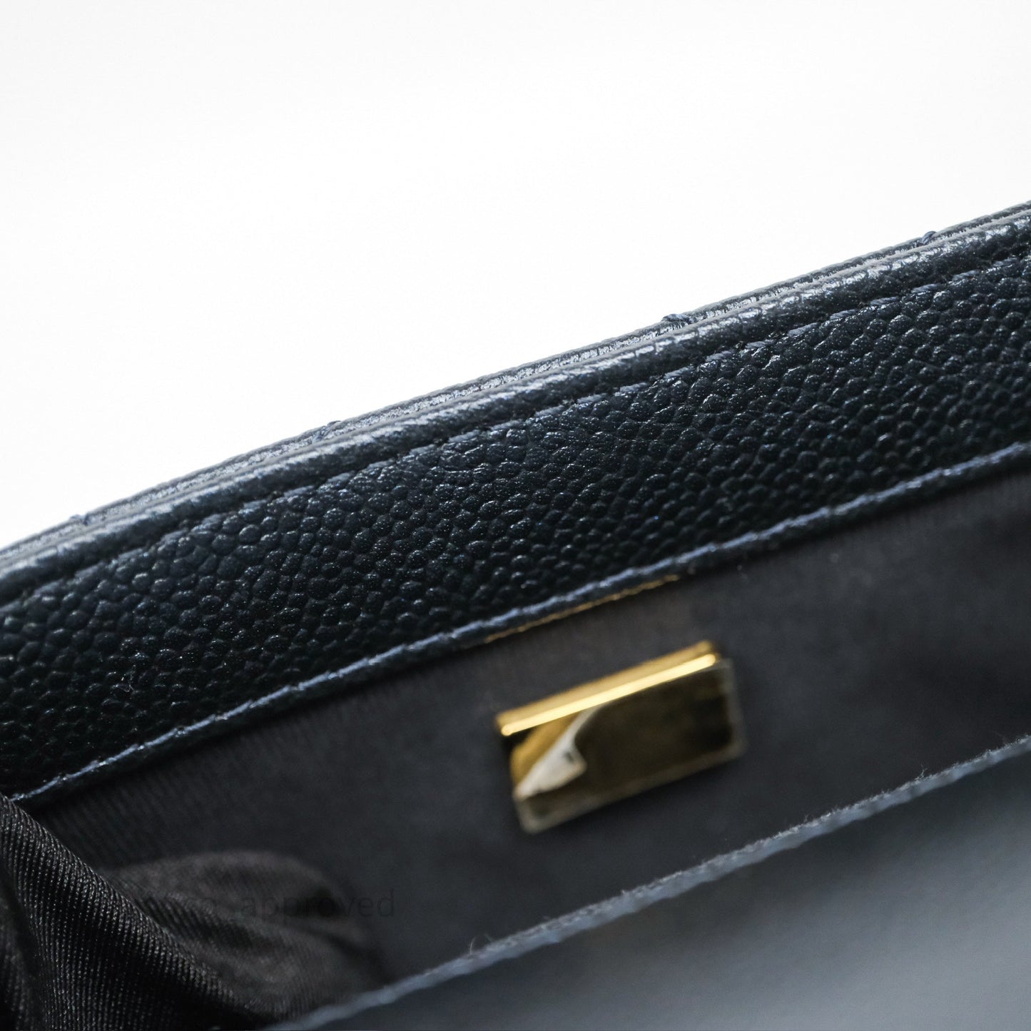 Chanel Quilted My Perfect Mini Iridescent Dark Navy Caviar Aged Gold Hardware 21K