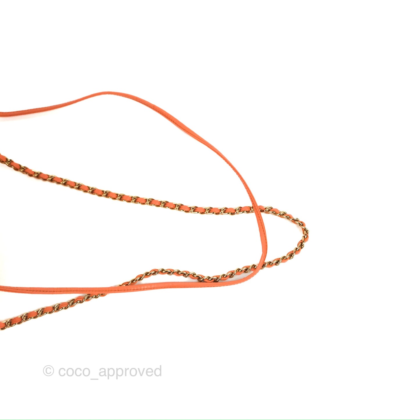 Chanel 31 Mini Salmon Orange Aged Calfskin Gold Hardware