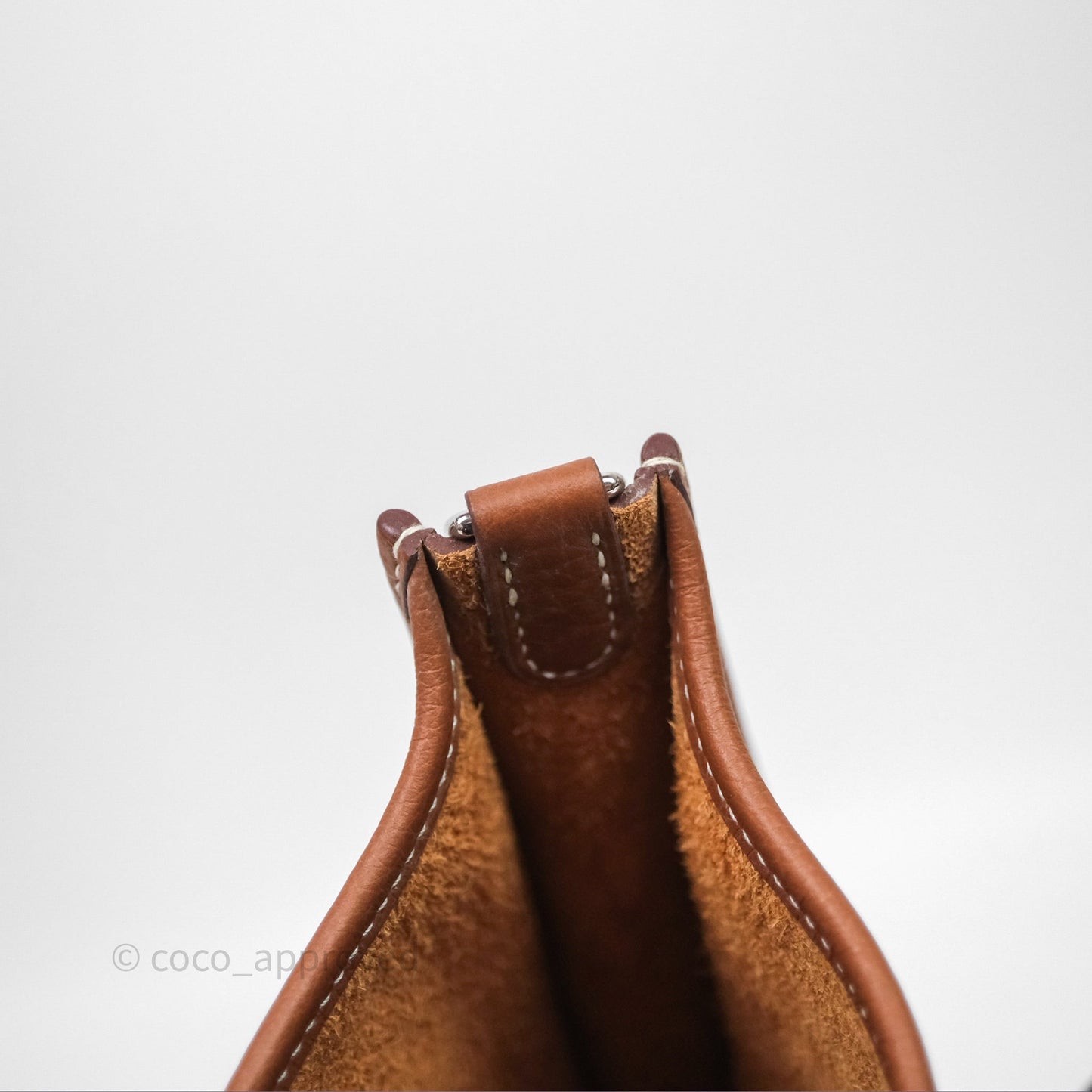 Hermès Mini Evelyne 16 Amazone Gold/ Cornaline-Blanc Clemence Palladium Hardware
