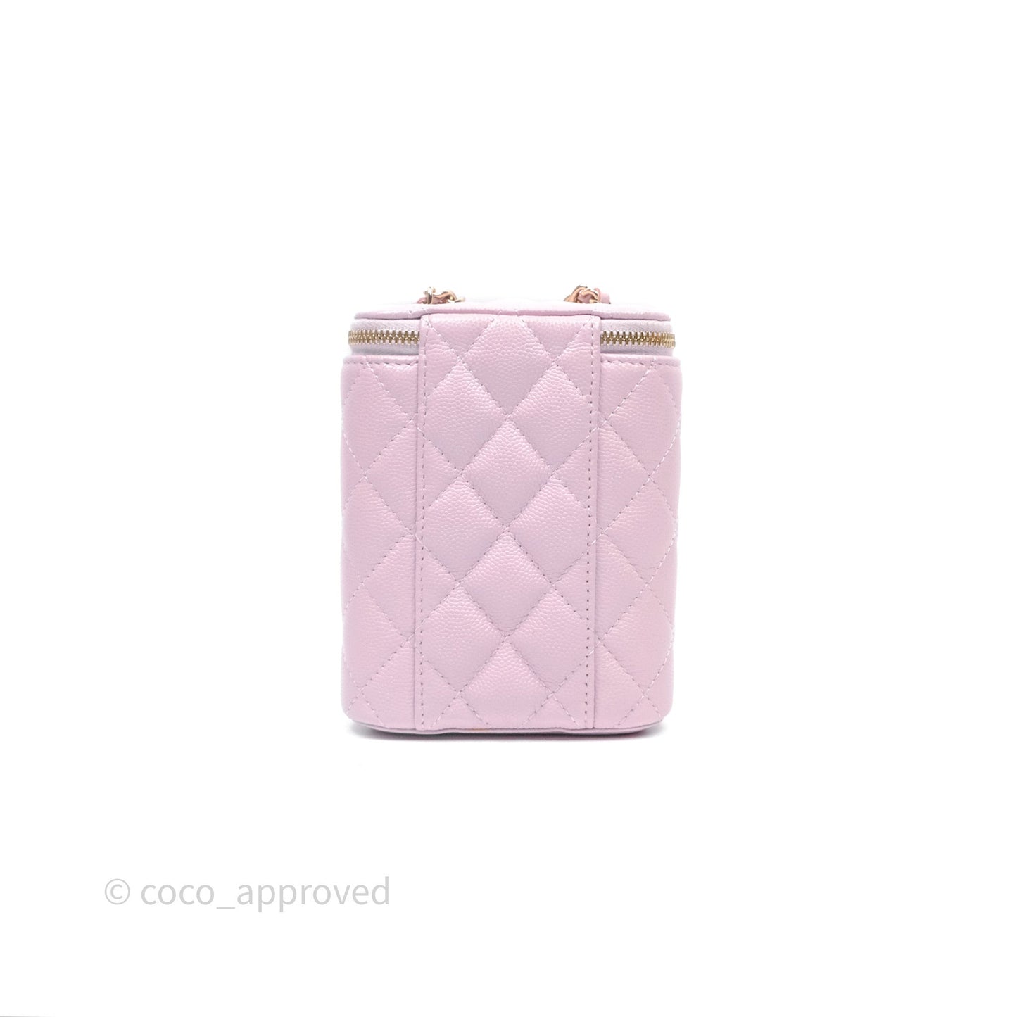 Chanel Mini Vanity With Chain Pink Caviar Gold Hardware