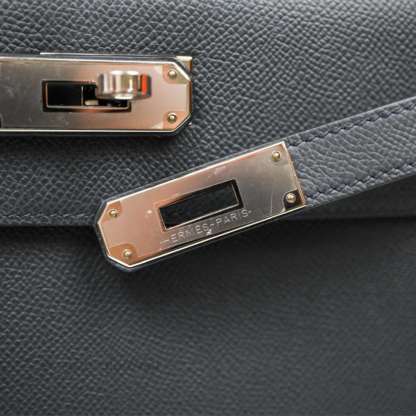 Hermès Kelly II 28 Veau Espom Gris Misty H0 Sellier Palladium Hardware