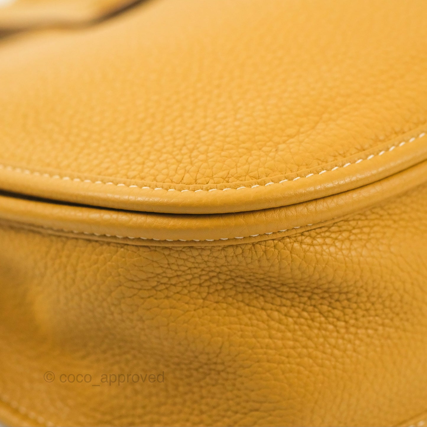 Hermes Evelyne III 29 Mustard Clemence Palladium Hardware