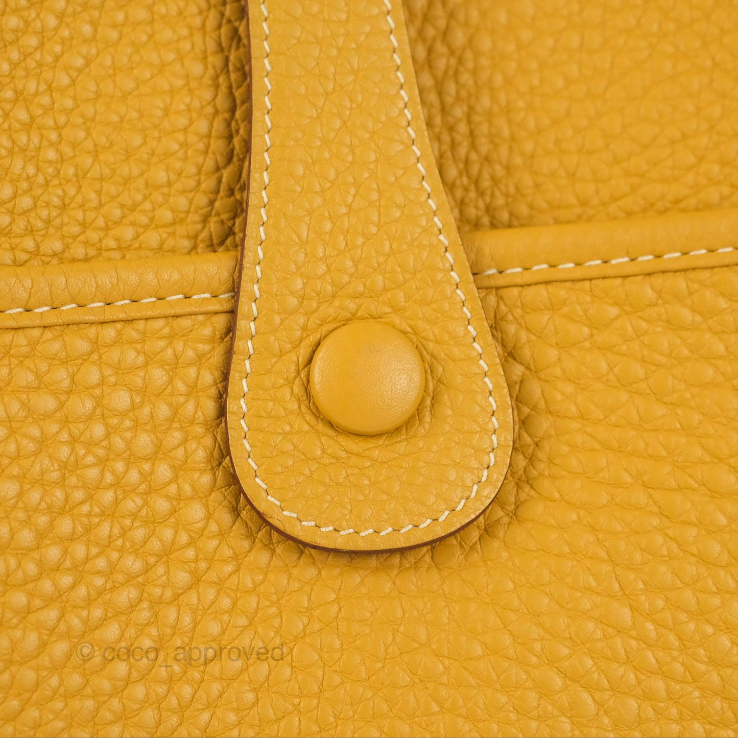 Hermes Evelyne III 29 Mustard Clemence Palladium Hardware