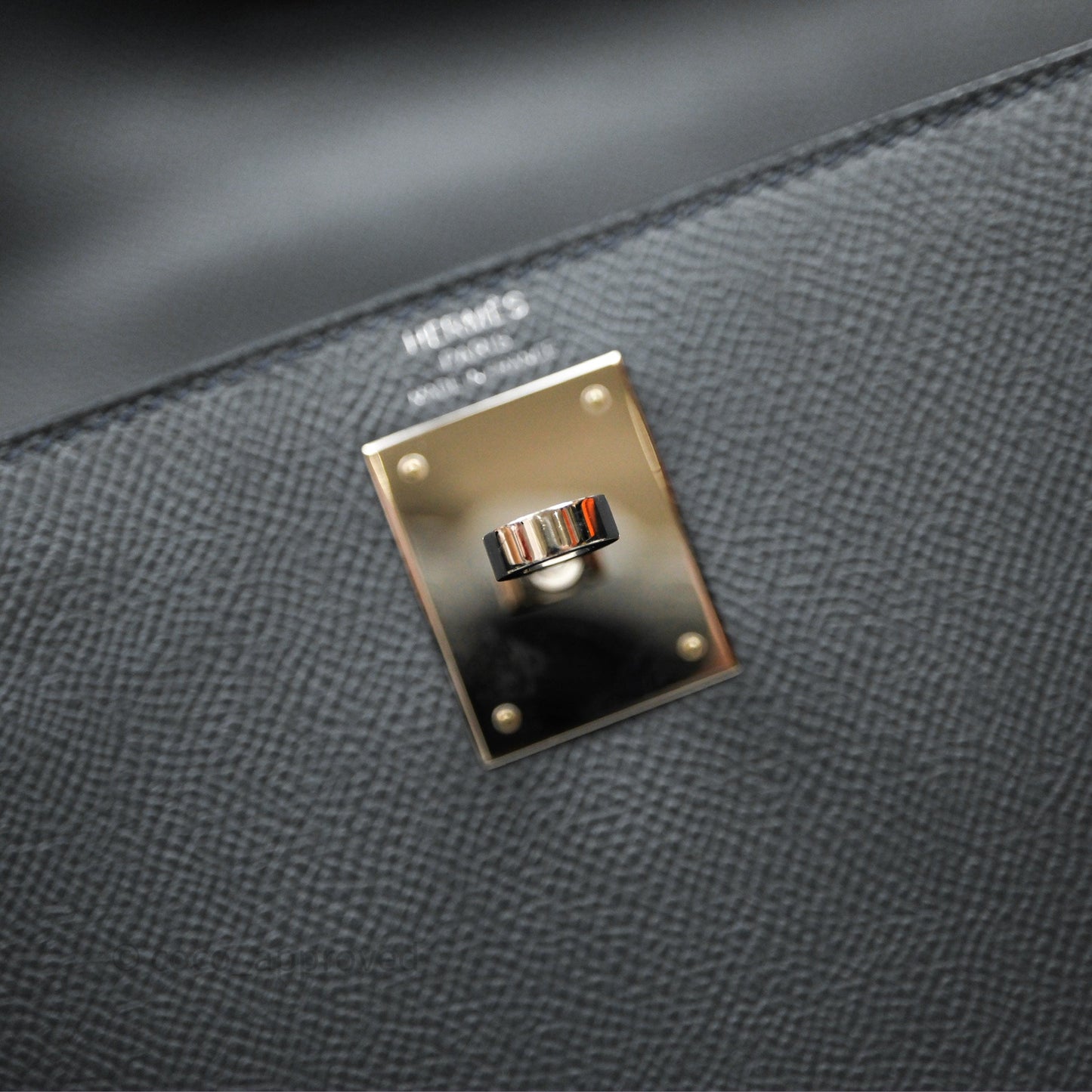 Hermès Kelly II 28 Veau Espom Gris Misty H0 Sellier Palladium Hardware