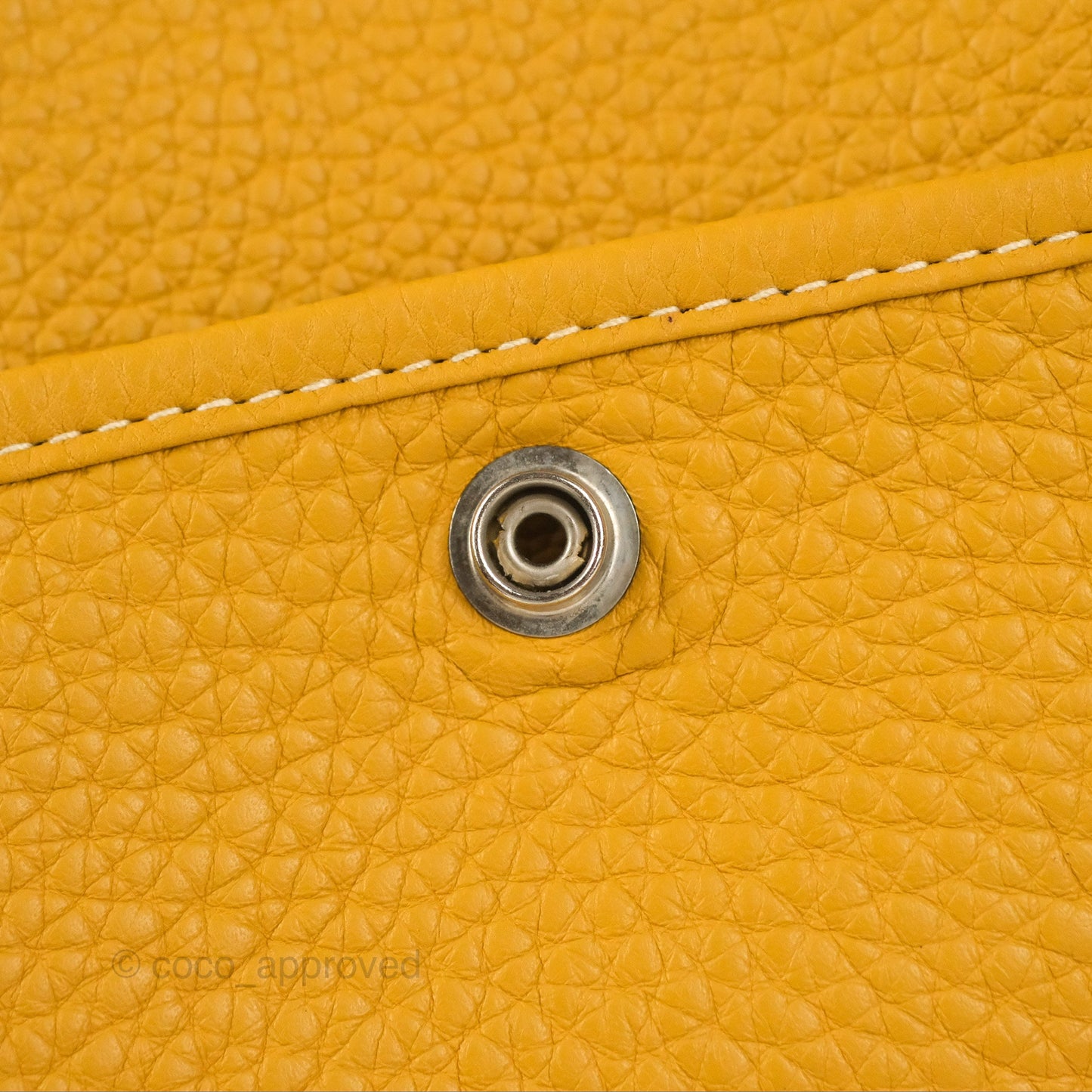 Hermes Evelyne III 29 Mustard Clemence Palladium Hardware