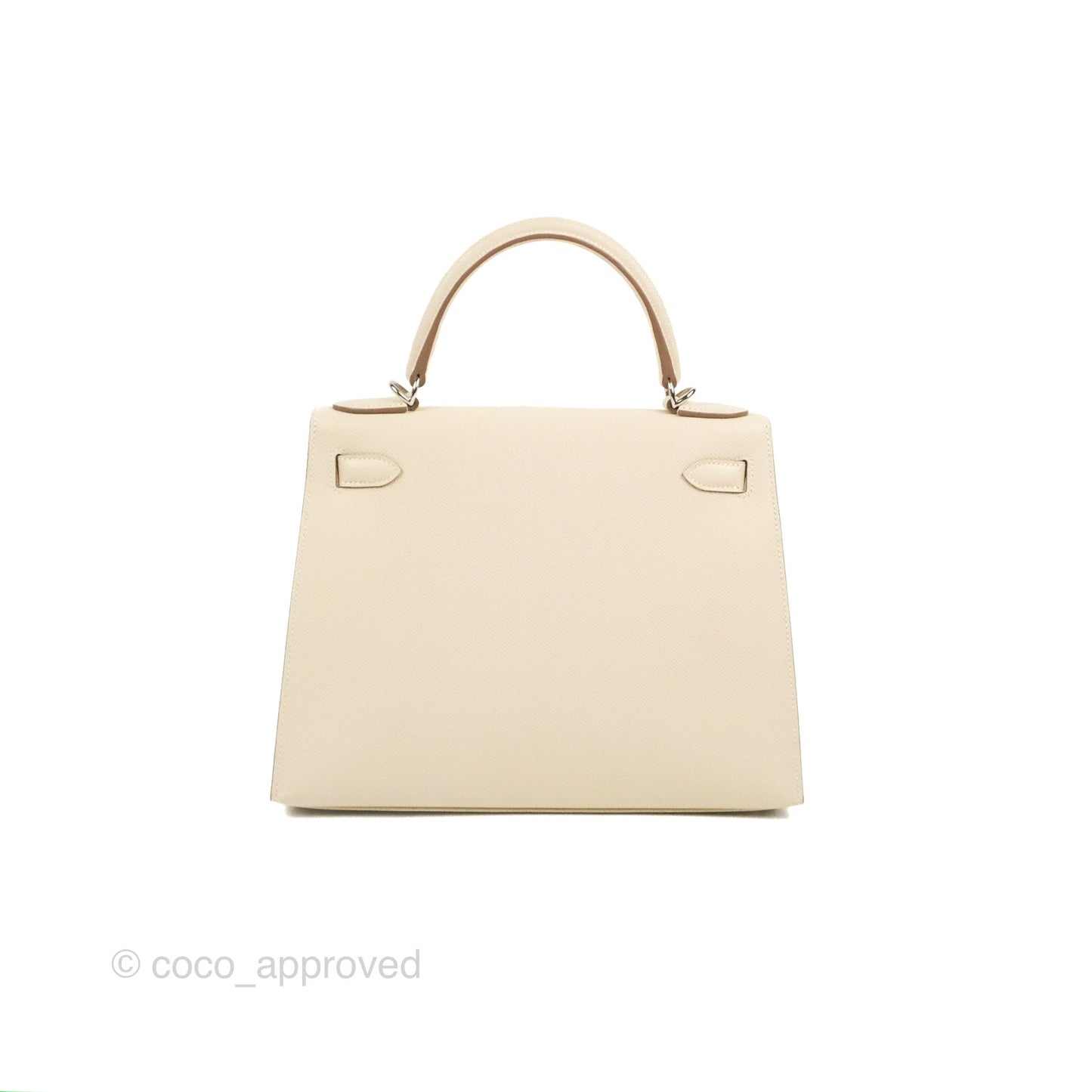 Hermès Kelly Sellier 28 Craie Epsom Palladium Hardware