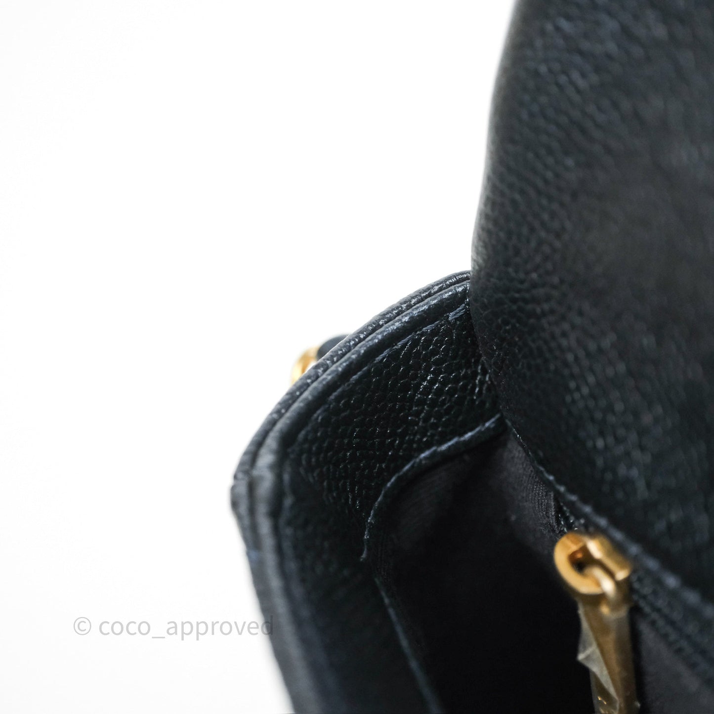 Chanel Quilted My Perfect Mini Iridescent Dark Navy Caviar Aged Gold Hardware 21K