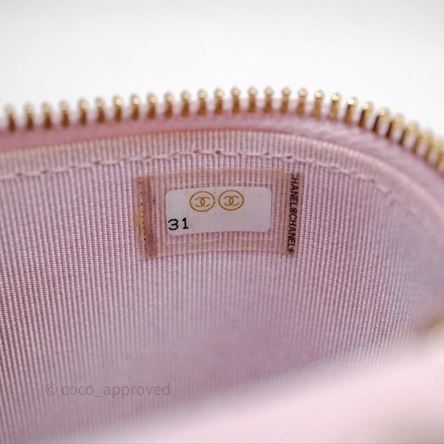 Chanel Mini Vanity With Chain Pink Caviar Gold Hardware
