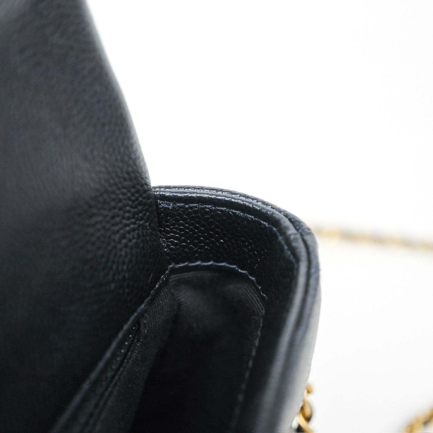 Chanel Quilted My Perfect Mini Iridescent Dark Navy Caviar Aged Gold Hardware 21K