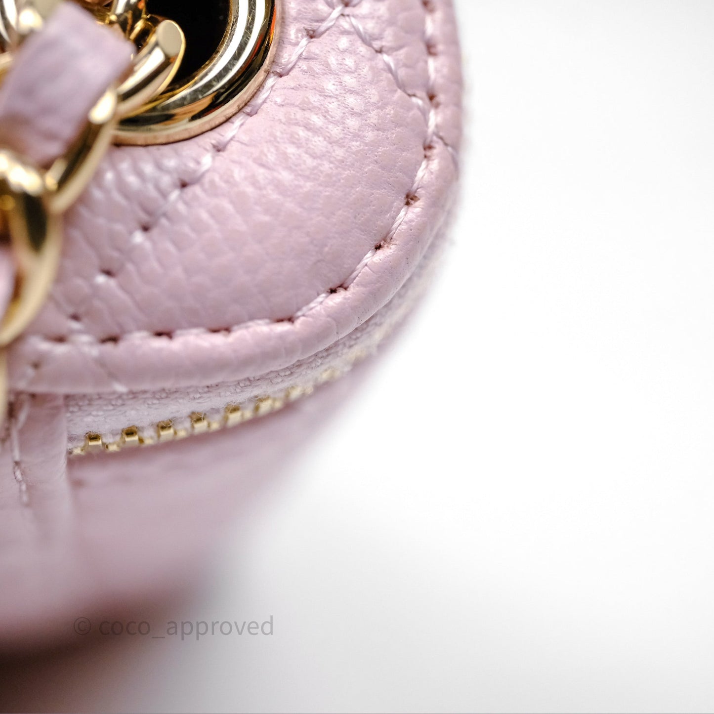 Chanel Mini Vanity With Chain Pink Caviar Gold Hardware