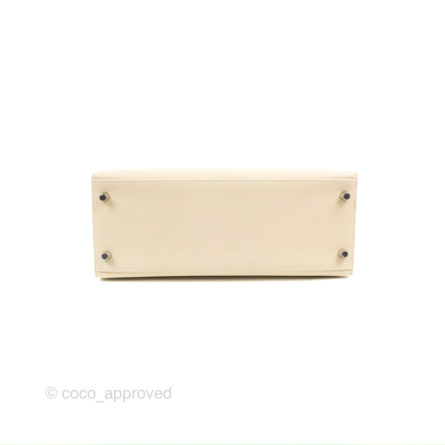 Hermès Kelly Sellier 28 Craie Epsom Palladium Hardware