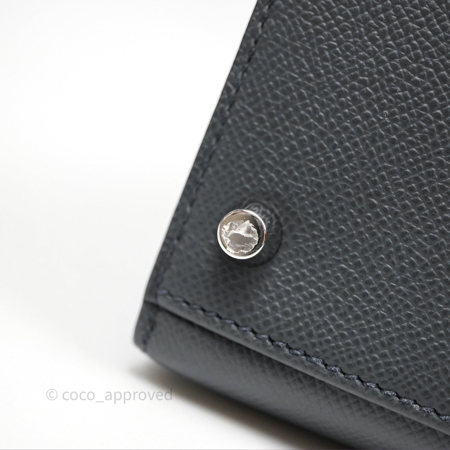 Hermès Kelly II 28 Veau Espom Gris Misty H0 Sellier Palladium Hardware