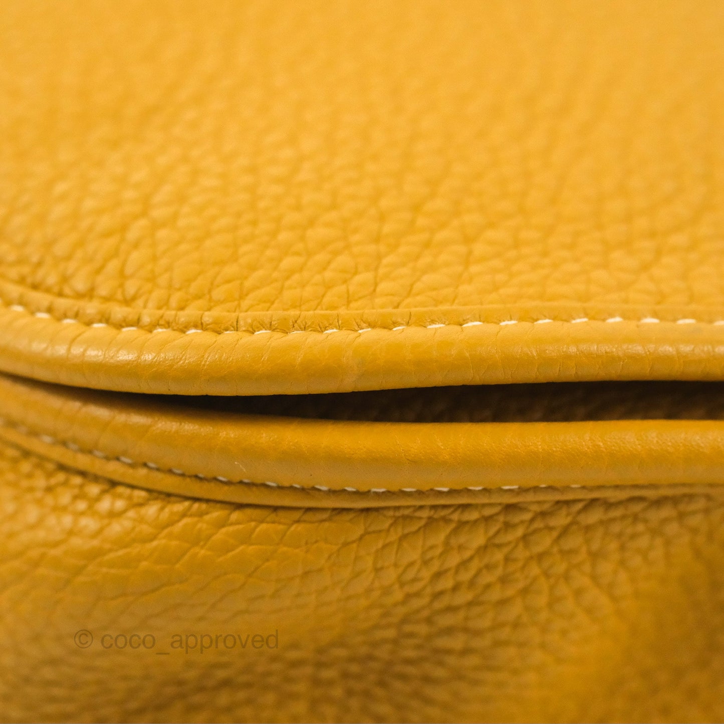 Hermes Evelyne III 29 Mustard Clemence Palladium Hardware