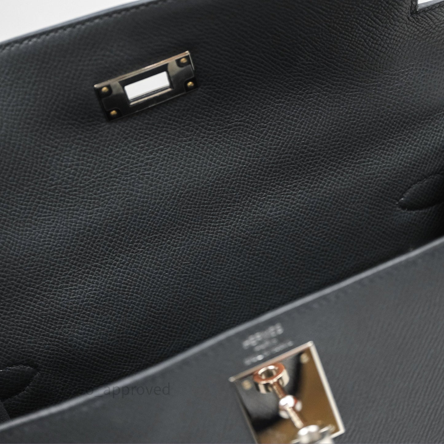 Hermès Kelly II 28 Veau Espom Gris Misty H0 Sellier Palladium Hardware