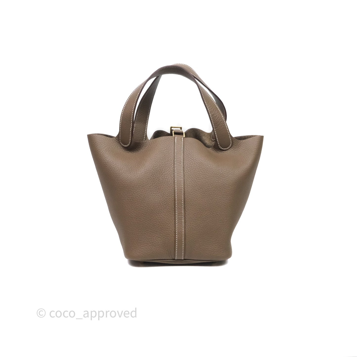 Hermès Picotin 22 Etoupe Clemence Gold Hardware