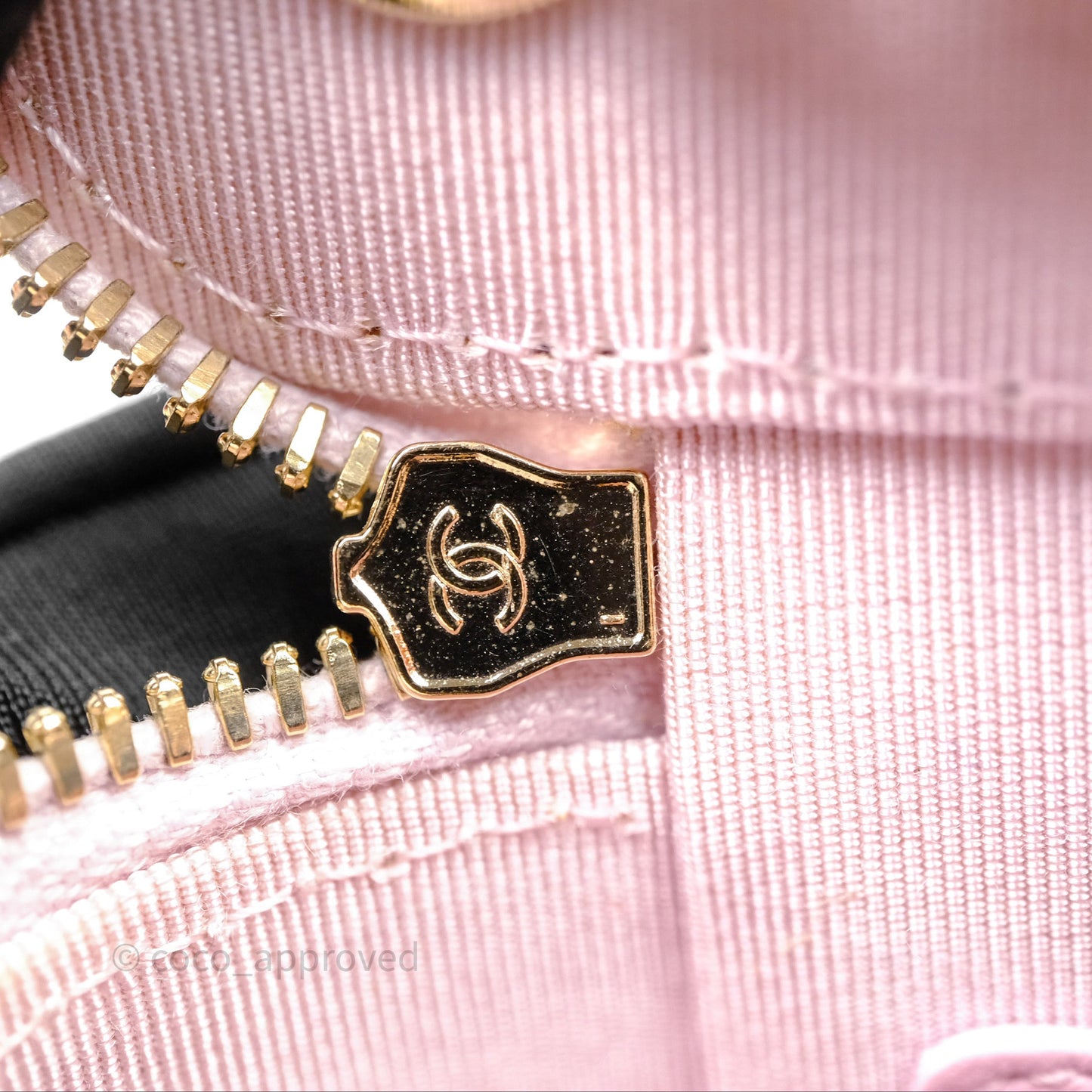Chanel Mini Vanity With Chain Pink Caviar Gold Hardware