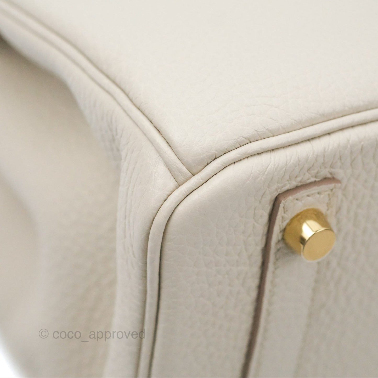 Hermès Birkin 30 Retourne Beton Clemence Gold Hardware