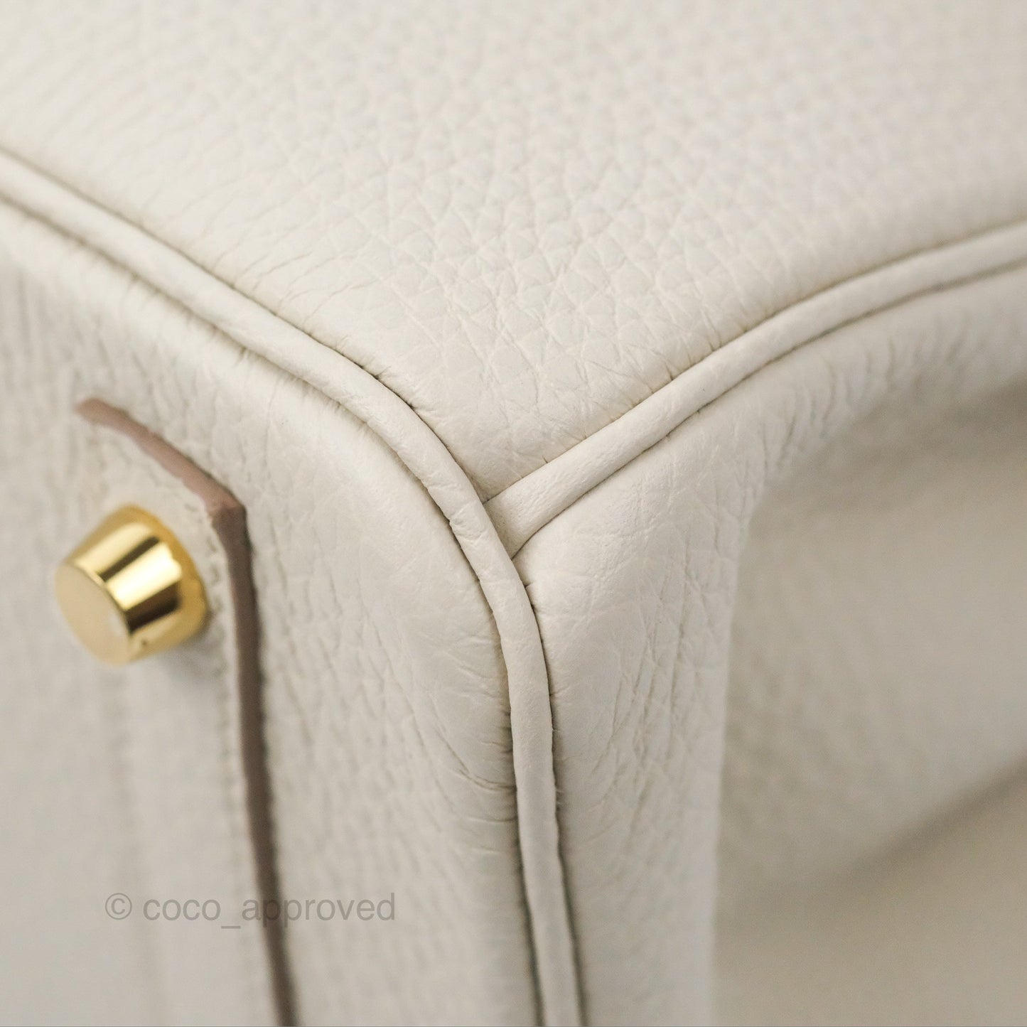 Hermès Birkin 30 Retourne Beton Clemence Gold Hardware