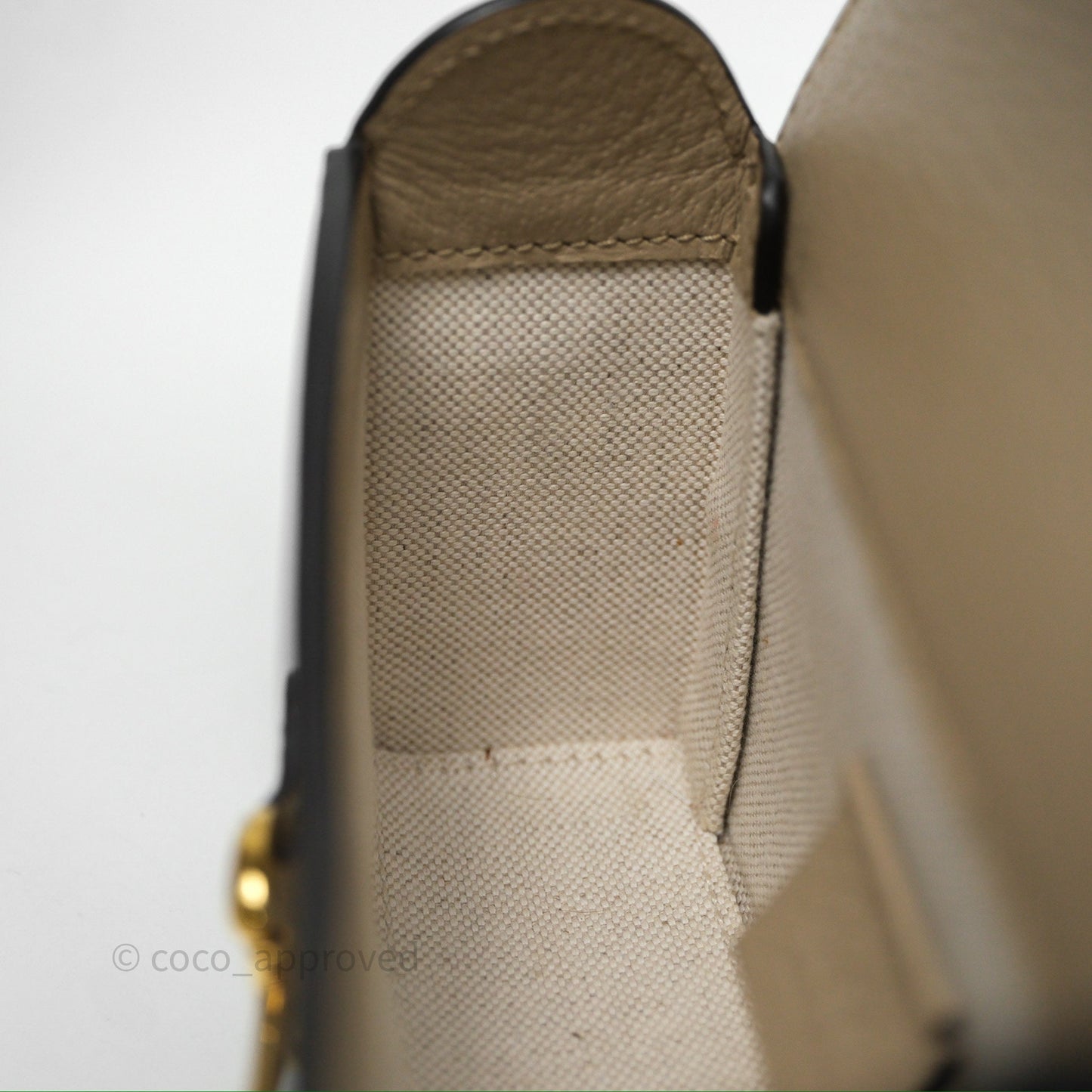 Gucci Horsebit 1955 Mini Bag Beige/White GG Supreme Canvas