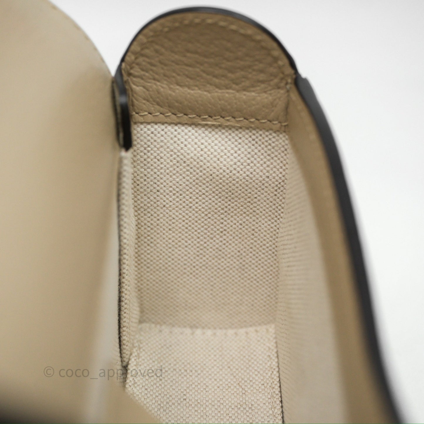 Gucci Horsebit 1955 Mini Bag Beige/White GG Supreme Canvas