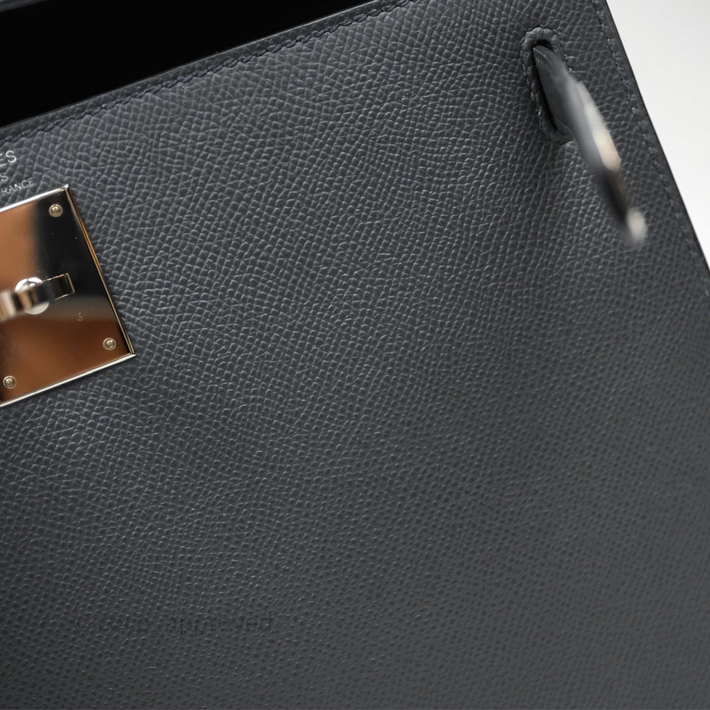 Hermès Kelly II 28 Veau Espom Gris Misty H0 Sellier Palladium Hardware
