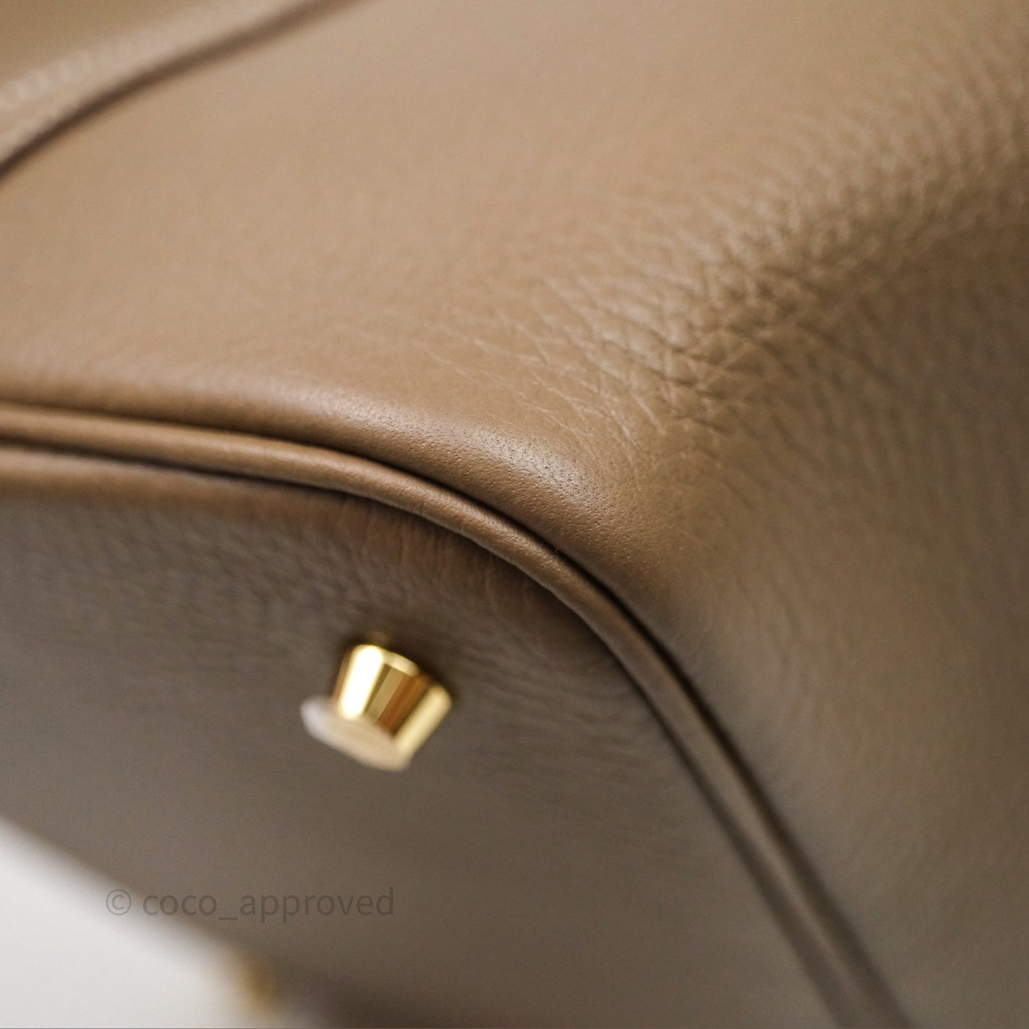 Hermès Picotin 22 Etoupe Clemence Gold Hardware