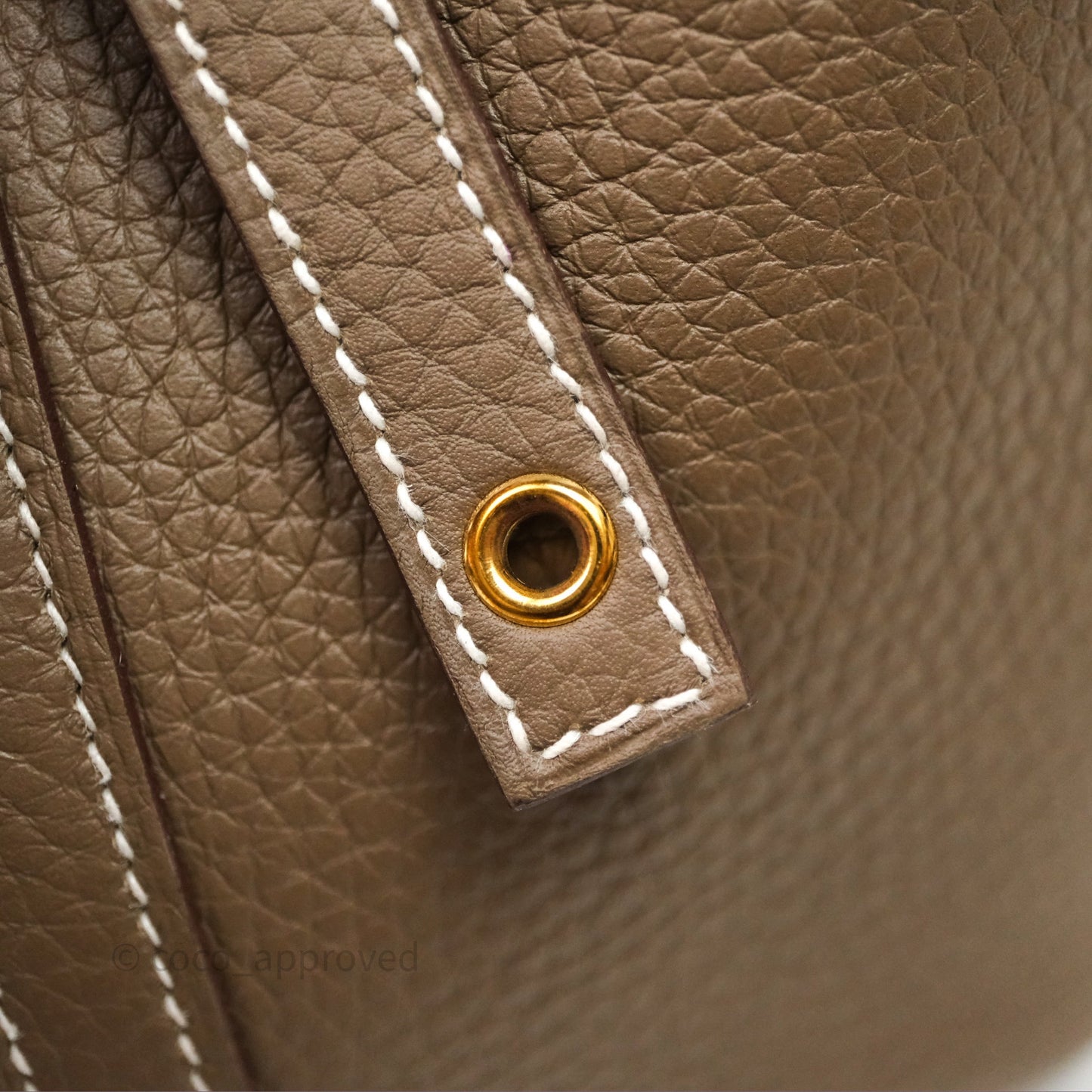 Hermès Picotin 22 Etoupe Clemence Gold Hardware