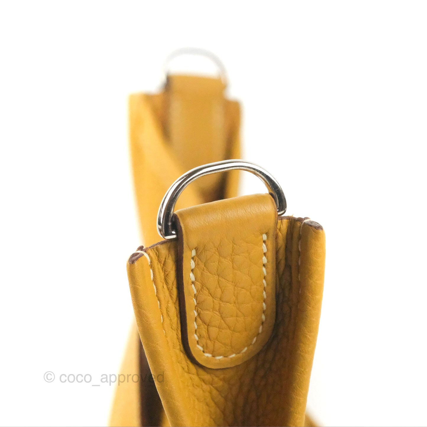 Hermes Evelyne III 29 Mustard Clemence Palladium Hardware