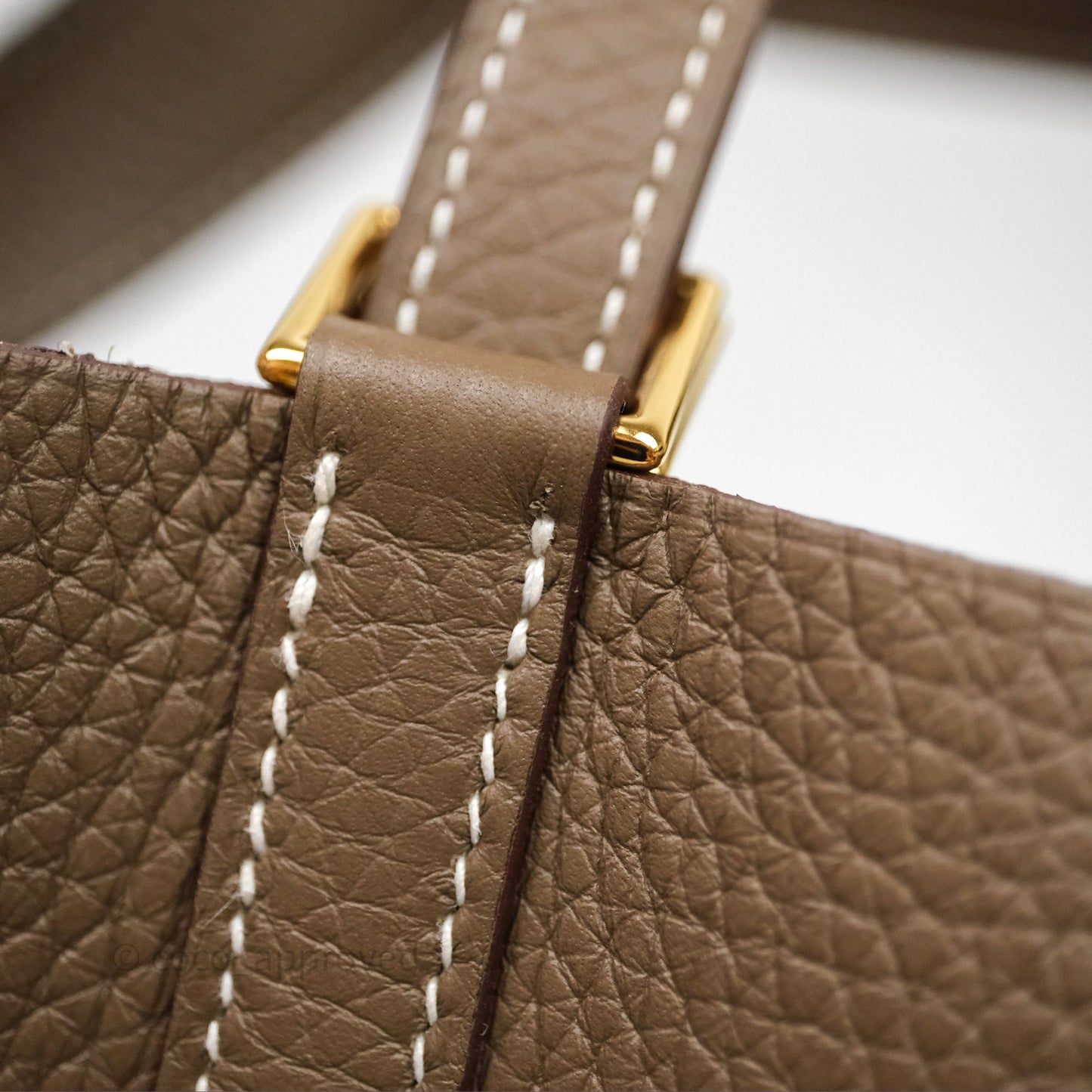 Hermès Picotin 22 Etoupe Clemence Gold Hardware