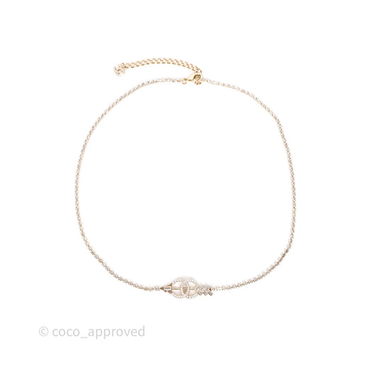 Chanel Crystal CC Chain Belt Gold Tone 23C
