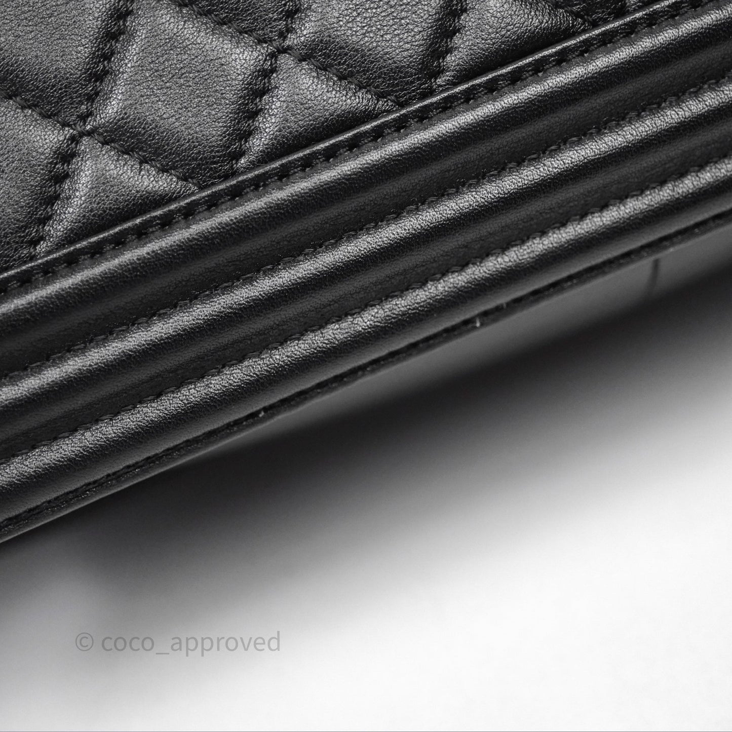 Chanel Medium Boy Quilted Black Calfskin Aged Gold Hardware