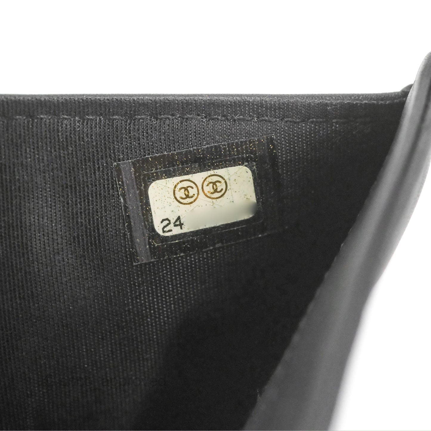 Chanel Quilted Boy Medium Trifold Flap Wallet Black Lambskin Aged Gold Hardware