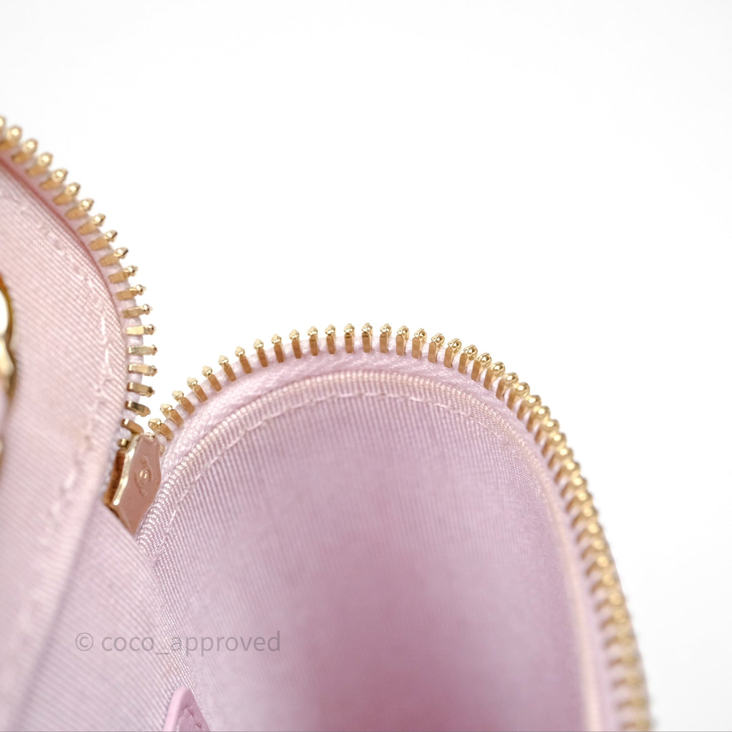 Chanel Mini Vanity With Chain Pink Caviar Gold Hardware