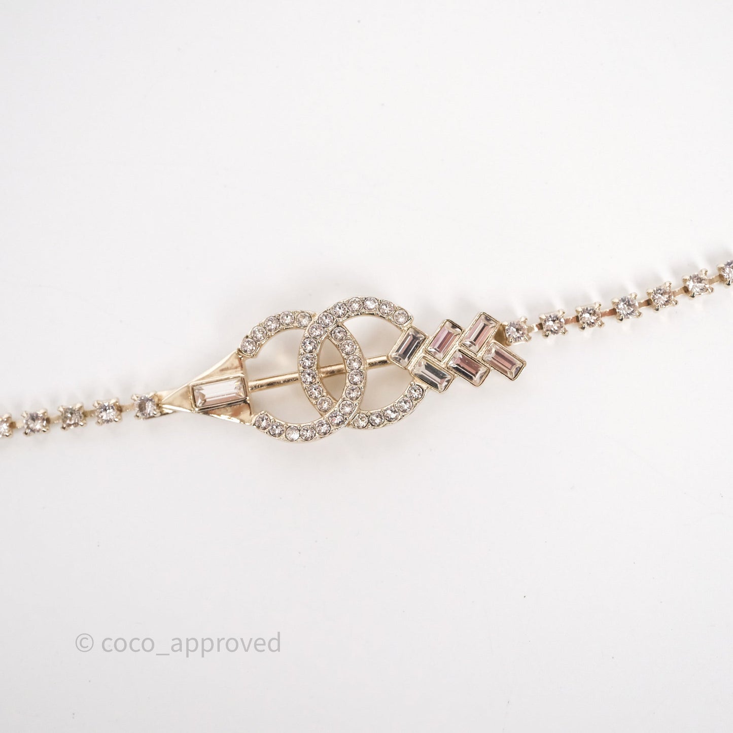 Chanel Crystal CC Chain Belt Gold Tone 23C