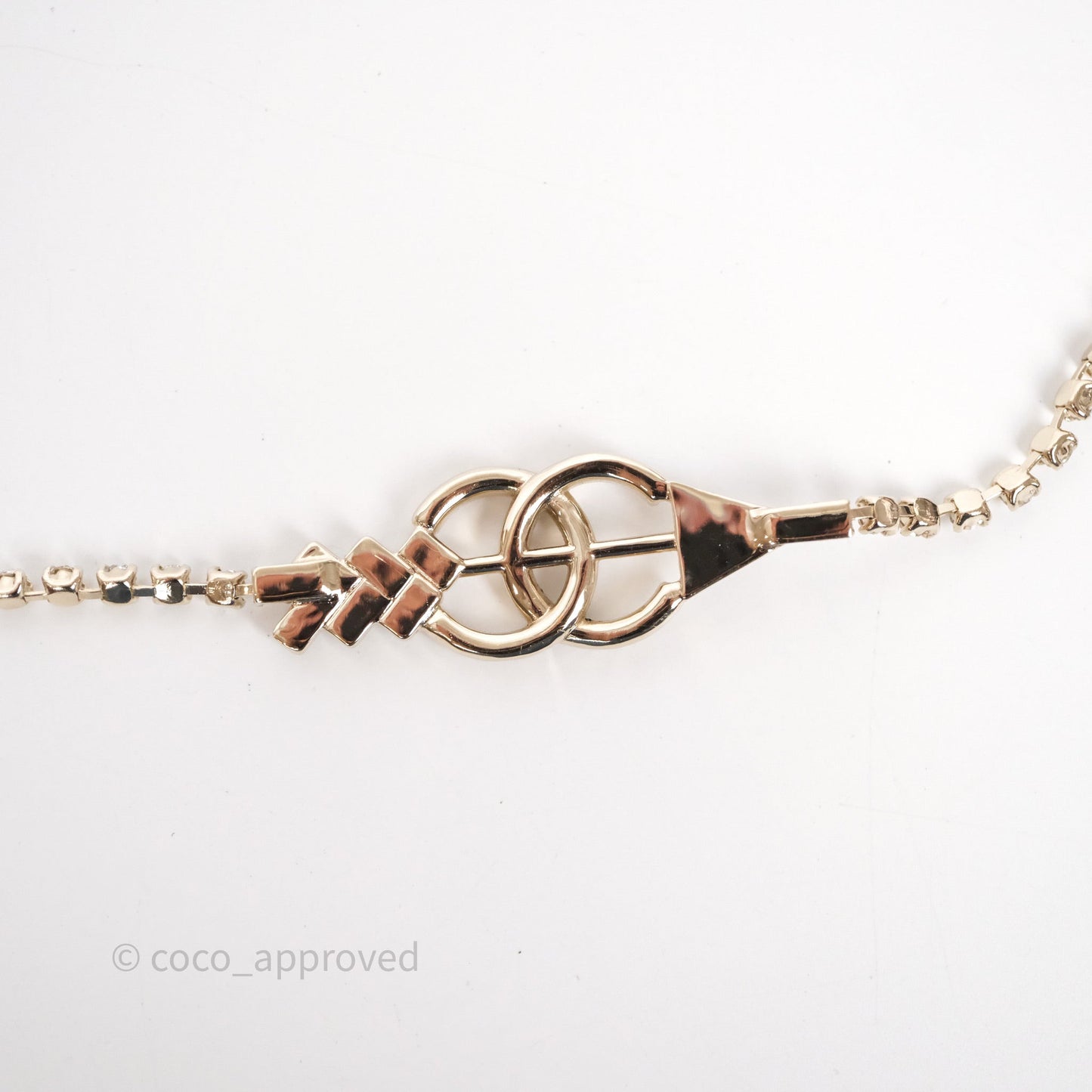 Chanel Crystal CC Chain Belt Gold Tone 23C