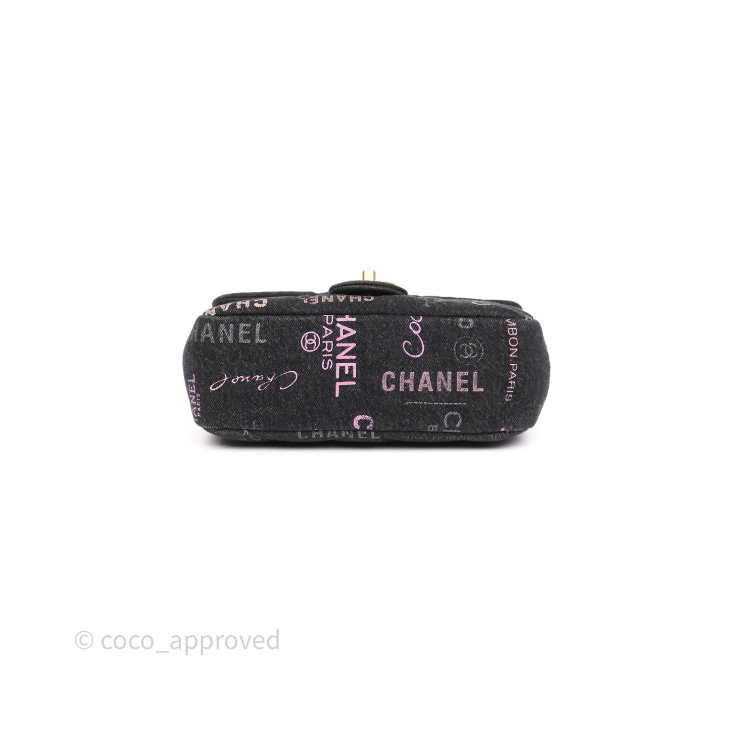 Chanel Quilted Small Denim Mood Flap Black Multicolor