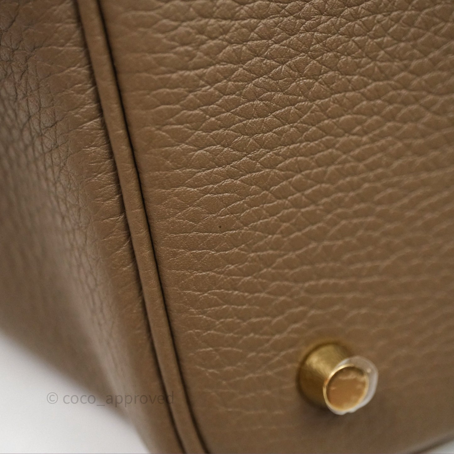 Hermès Picotin 22 Etoupe Clemence Gold Hardware