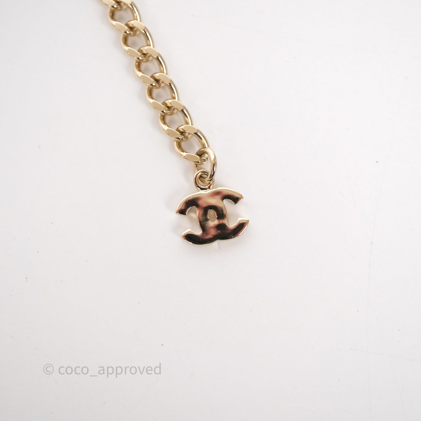 Chanel Crystal CC Chain Belt Gold Tone 23C