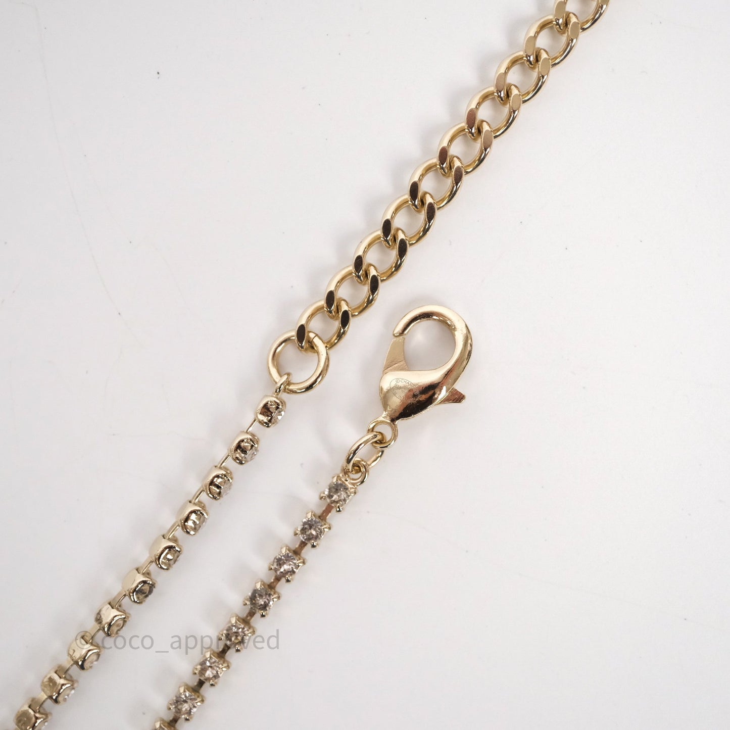 Chanel Crystal CC Chain Belt Gold Tone 23C