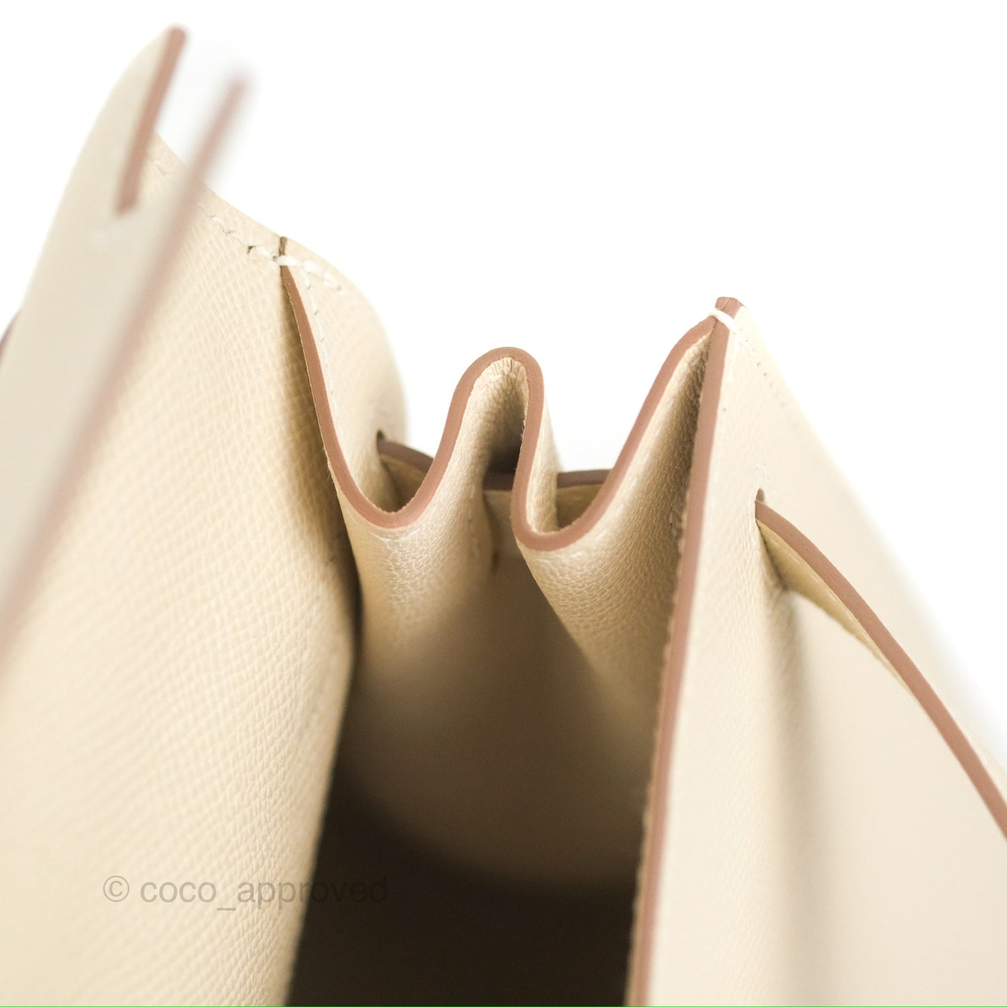 Hermès Kelly Sellier 28 Craie Epsom Palladium Hardware