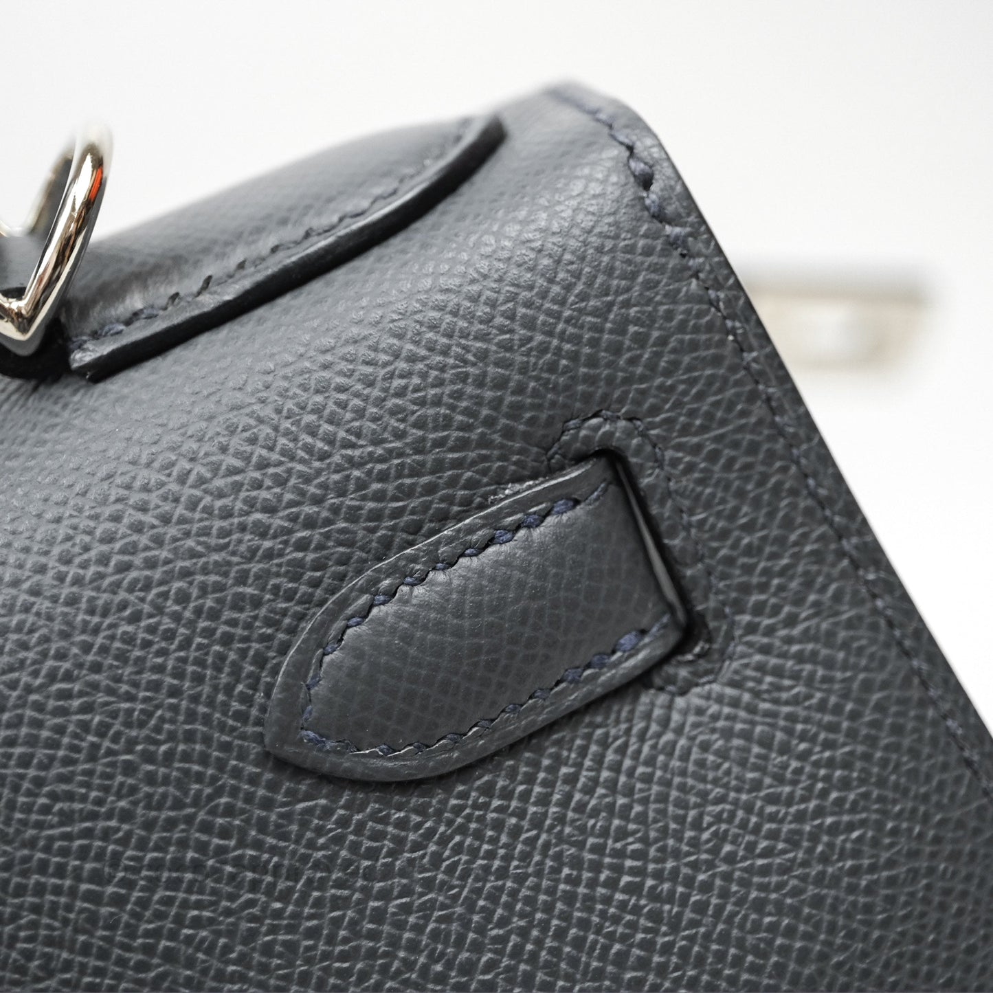 Hermès Kelly II 28 Veau Espom Gris Misty H0 Sellier Palladium Hardware