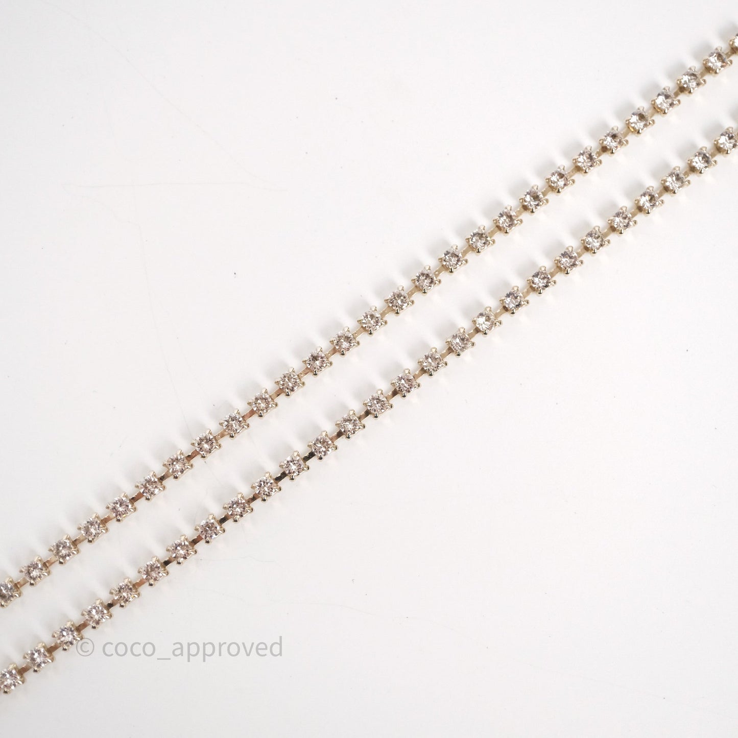 Chanel Crystal CC Chain Belt Gold Tone 23C