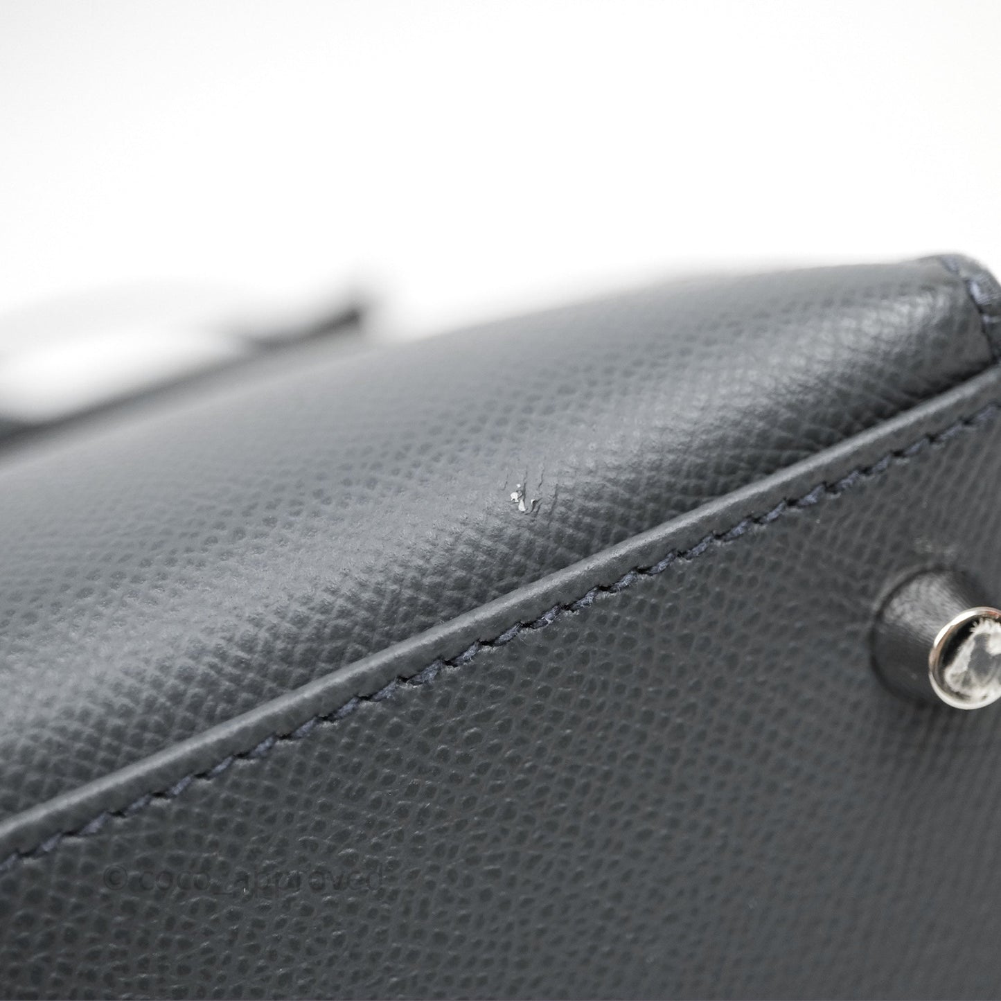 Hermès Kelly II 28 Veau Espom Gris Misty H0 Sellier Palladium Hardware