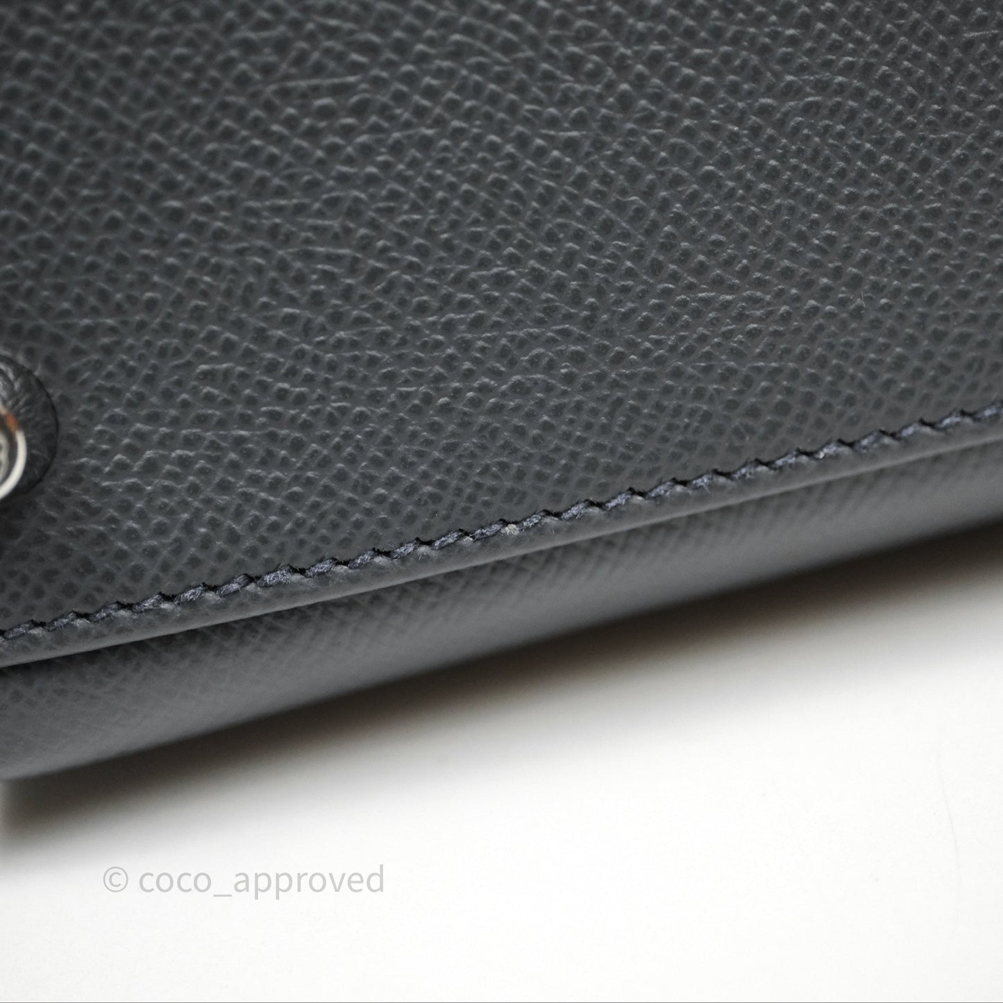 Hermès Kelly II 28 Veau Espom Gris Misty H0 Sellier Palladium Hardware