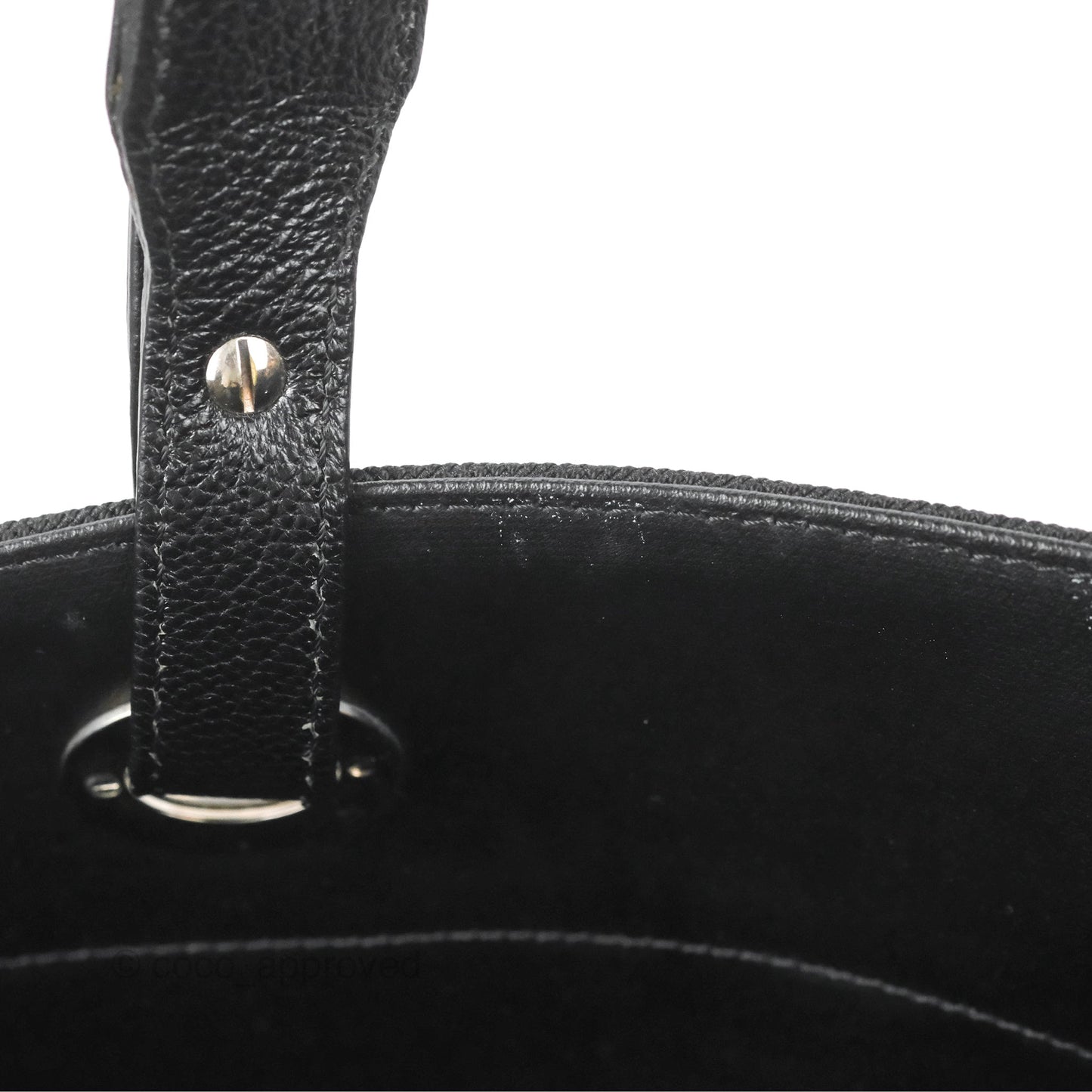 Chanel Quilted Paris Biarritz Tote MM Black Coated Canvas