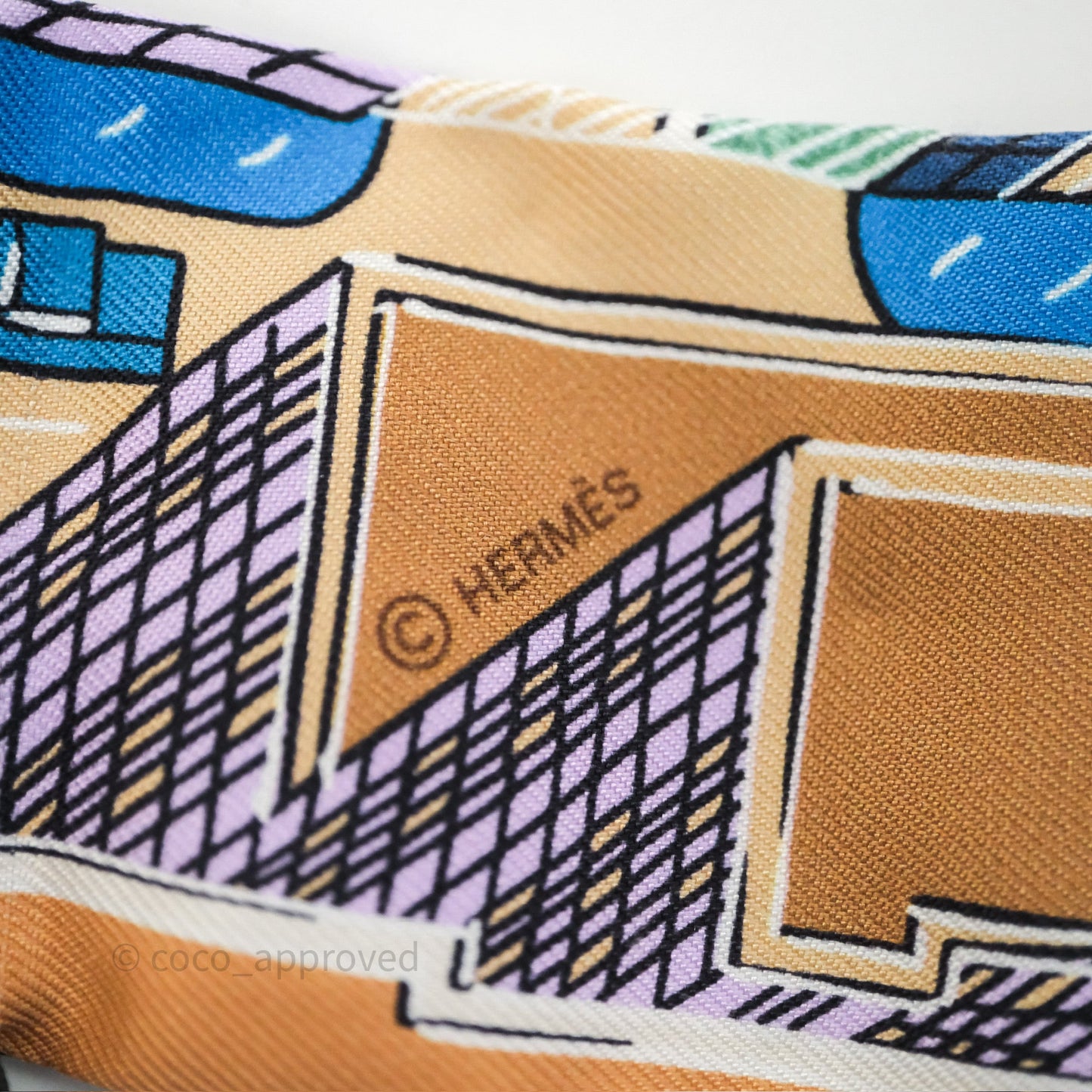 Hermès Pantin City Silk Twilly